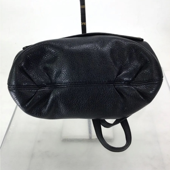 Michael Kors Black and Gold Pebbled Leather Crossbody - Picture 4 of 10